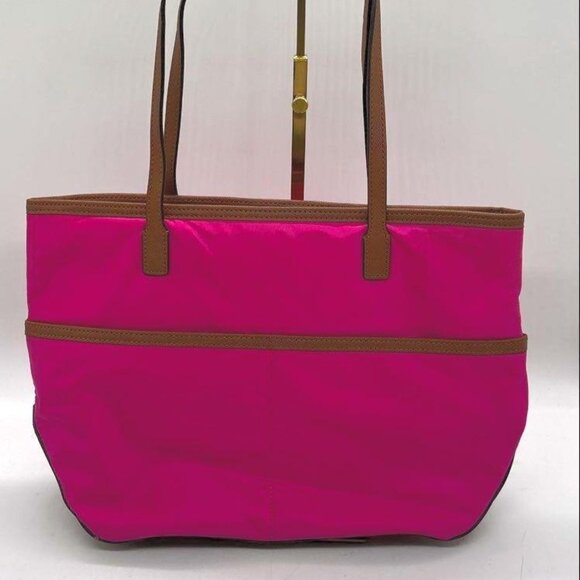 Michael Kors Kempton Hot Pink Nylon Tote Bag and Gold Mini Shoulder Bag Bundle - Picture 5 of 15